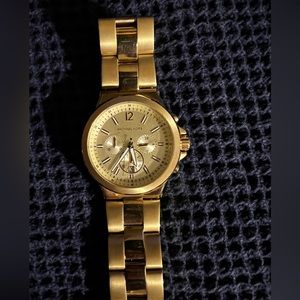Michael Kors Oversized Slim Runway Gold-Tone Watch
